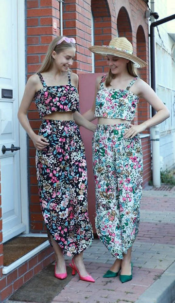 Casual Crop Top & Trouser Set