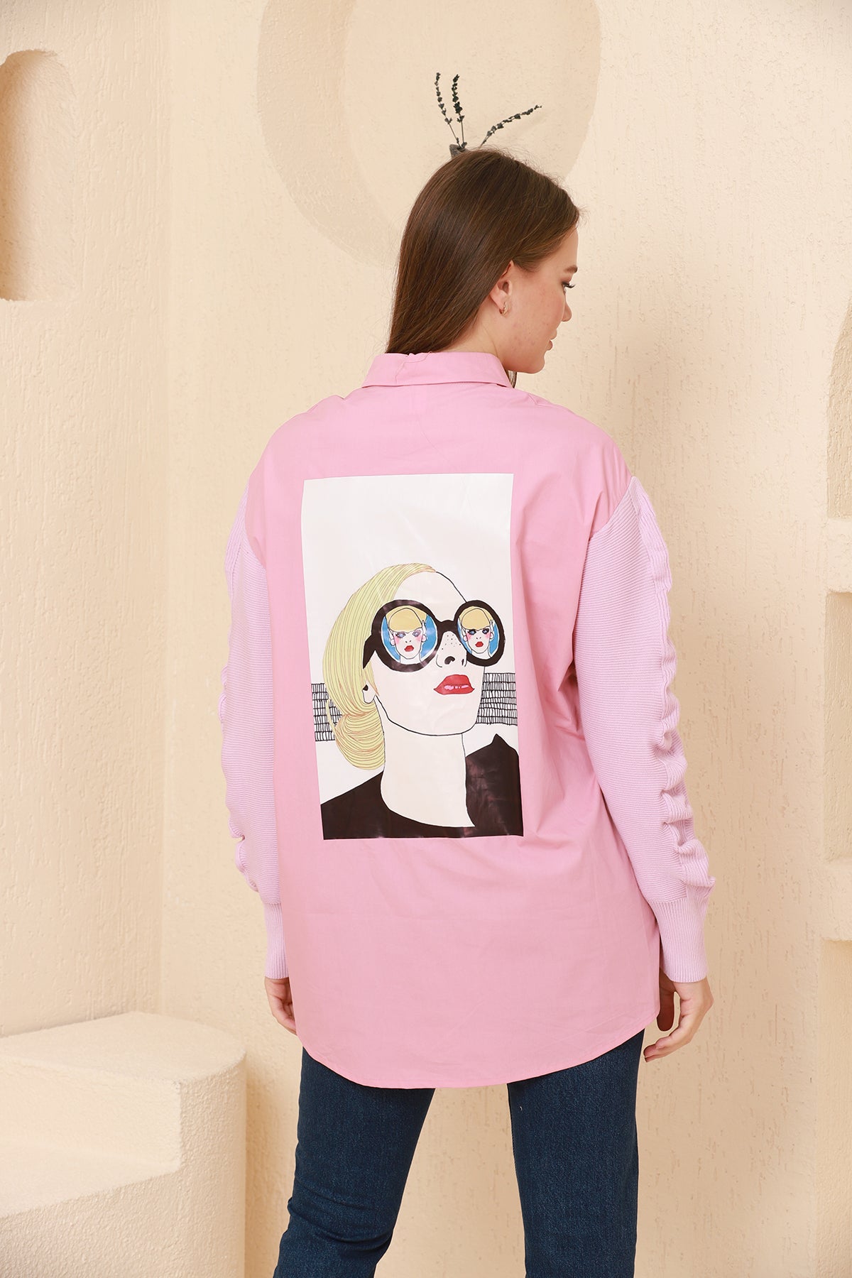 Cotton Poplin Long Shirt