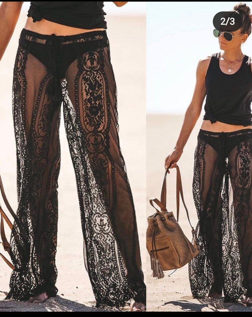 Crochet Cotton Beach Trouser