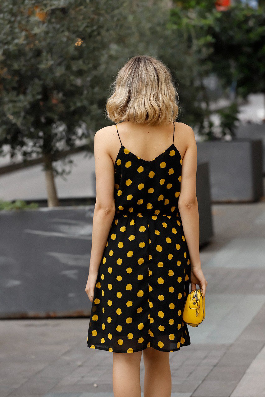 Dot Pattern Short Dress For Women’s