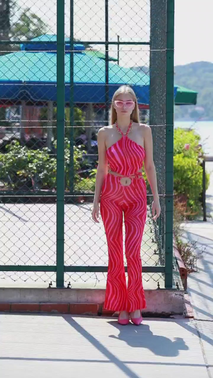 Women’s Micro Jersey Lycra Two-Piece Set