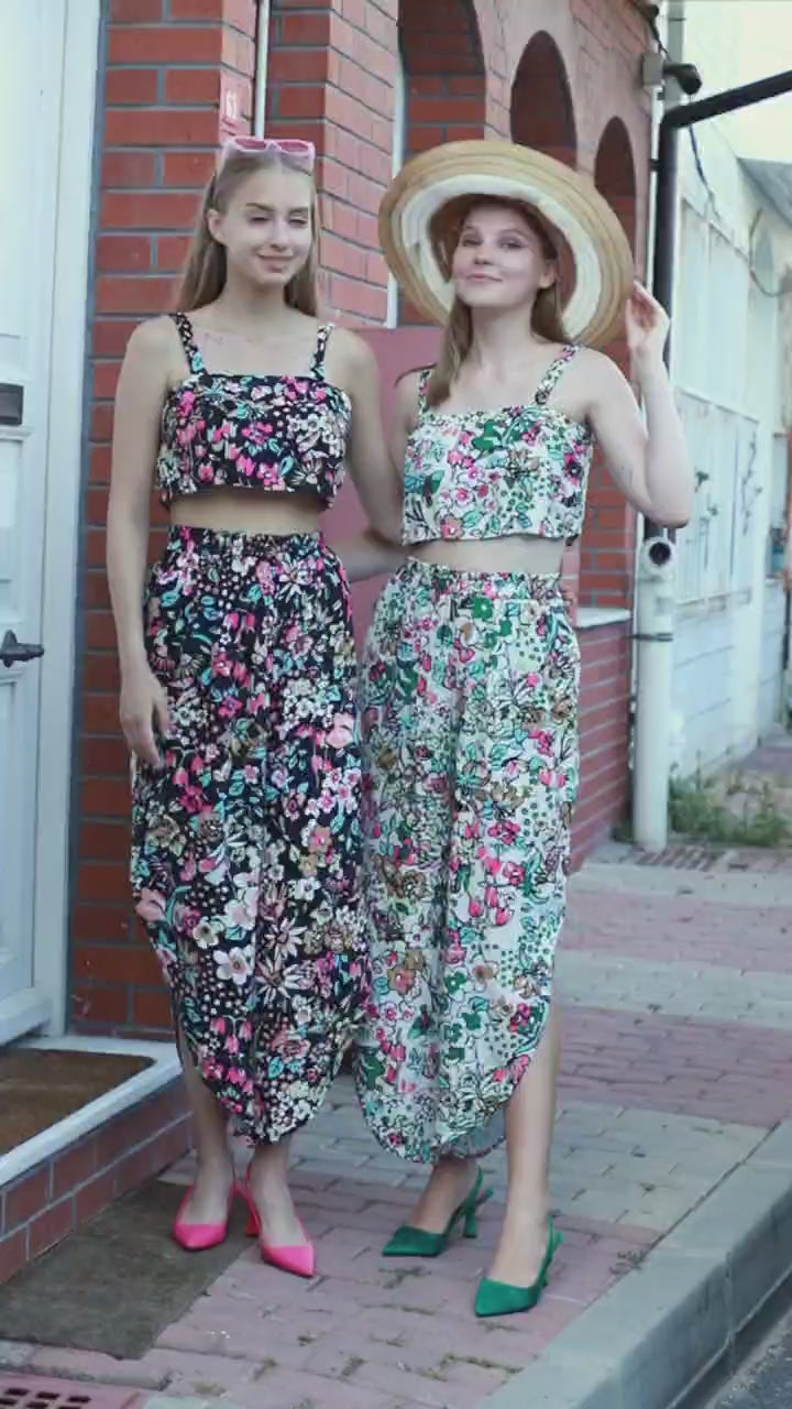 Casual Crop Top & Trouser Set