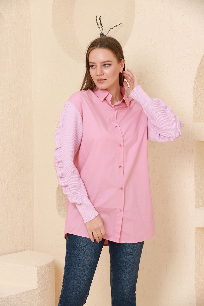 Cotton Poplin Long Shirt