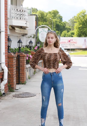 Crop Cix Leopard Print Top