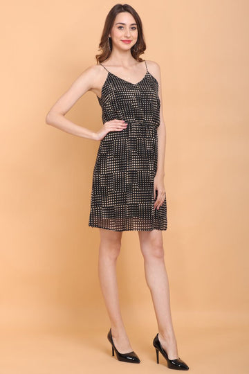 Elegant Black Short Dress