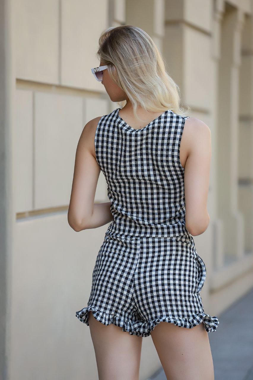 Gofree Two-Piece Goffre Cotton Set for Women