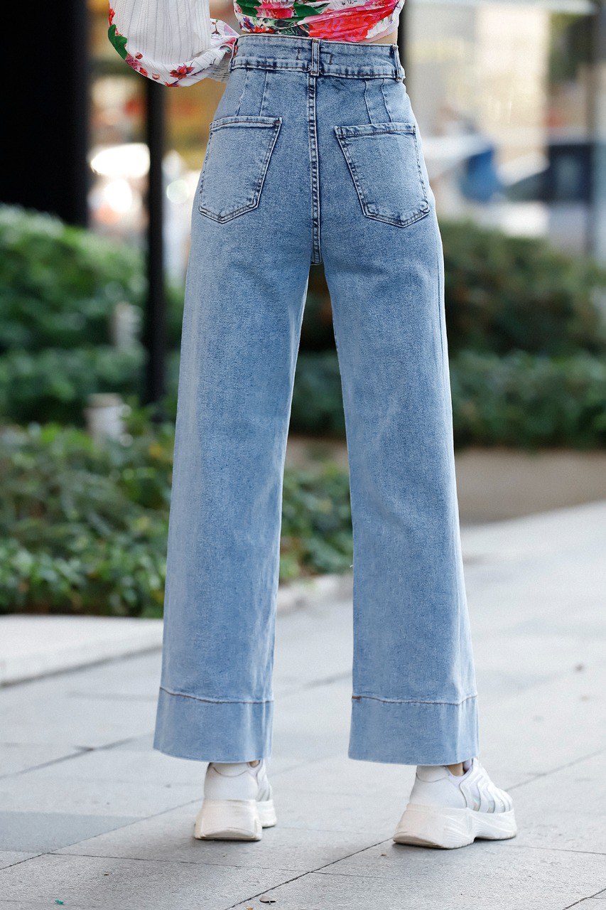 High Waist Denim Jeans &Trousers
