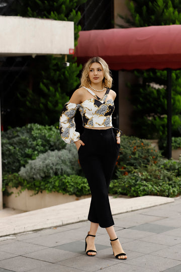 IMPR Crop Top & Trouser Set for Women